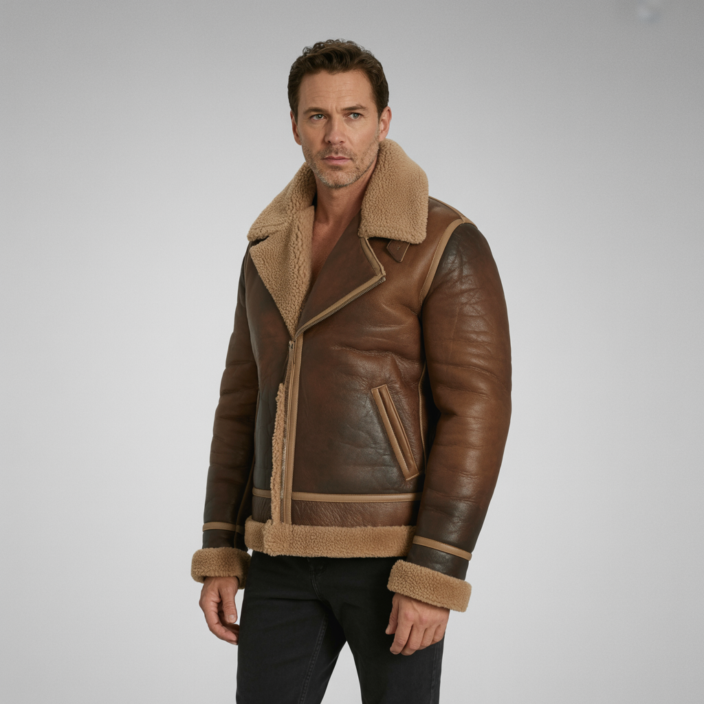 Men's leather jacket