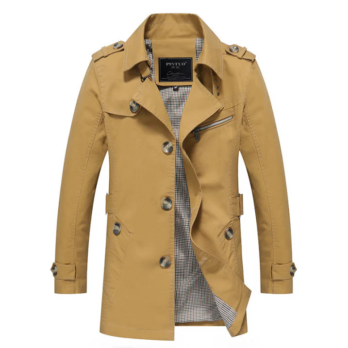 Men’s Stylish Trench Coat | Lightweight