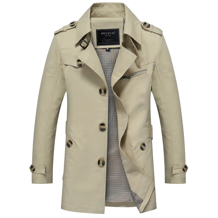 Men’s Stylish Trench Coat | Lightweight