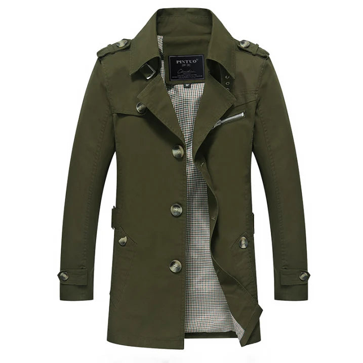 Men’s Stylish Trench Coat | Lightweight