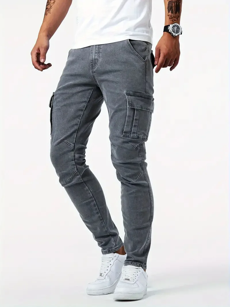 Men’s Slim Fit Cargo Trousers | Work