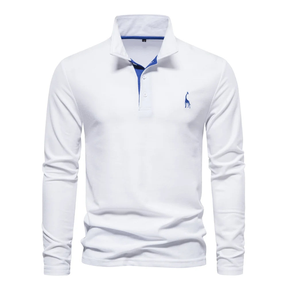 Men’s Long Sleeve Polo Shirt | Designer