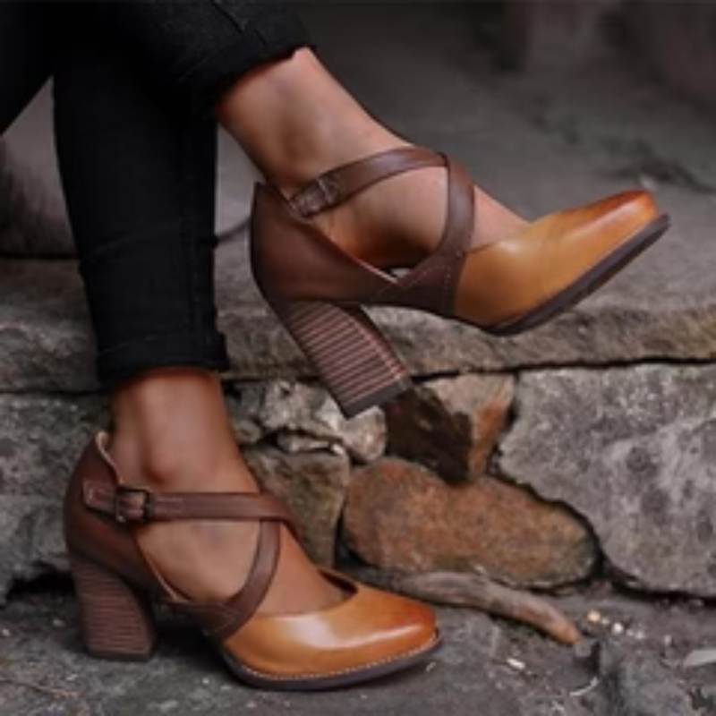 Women’s Vintage Block Heel Shoes | Heeled