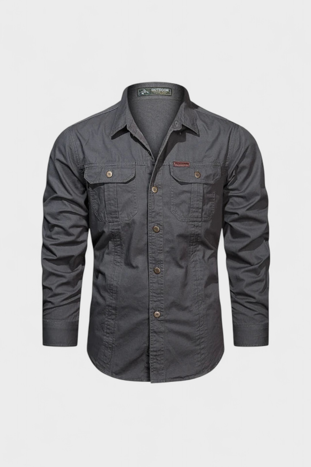 Men’s Utility Button-Up Shirt | Long Sleeve