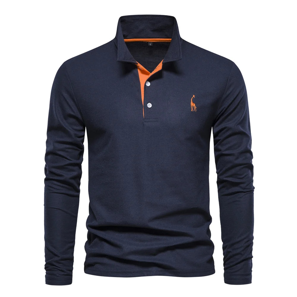 Men’s Long Sleeve Polo Shirt | Designer