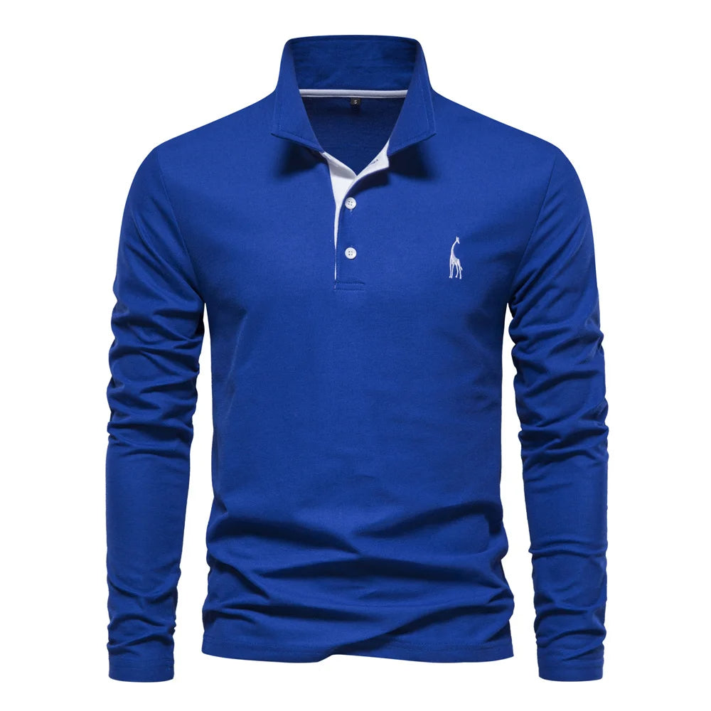 Men’s Long Sleeve Polo Shirt | Designer