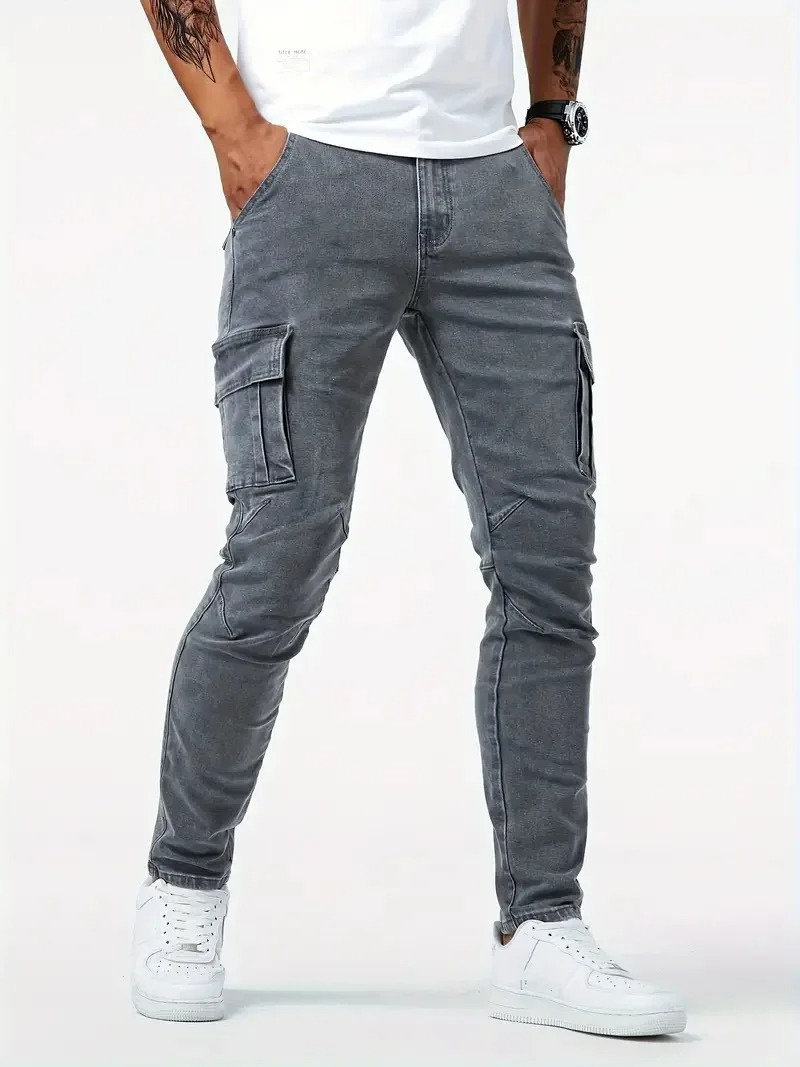 Men’s Slim Fit Cargo Trousers | Work