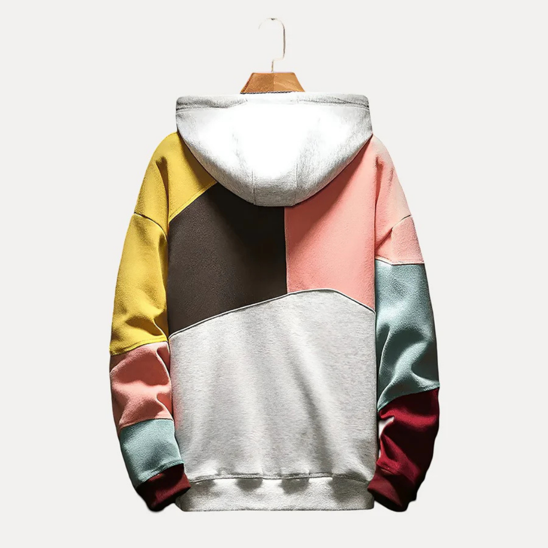 Men’s Longline Colour Block Hoodie | Casual