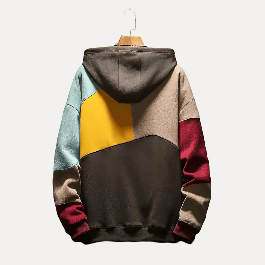 Men’s Longline Colour Block Hoodie | Casual