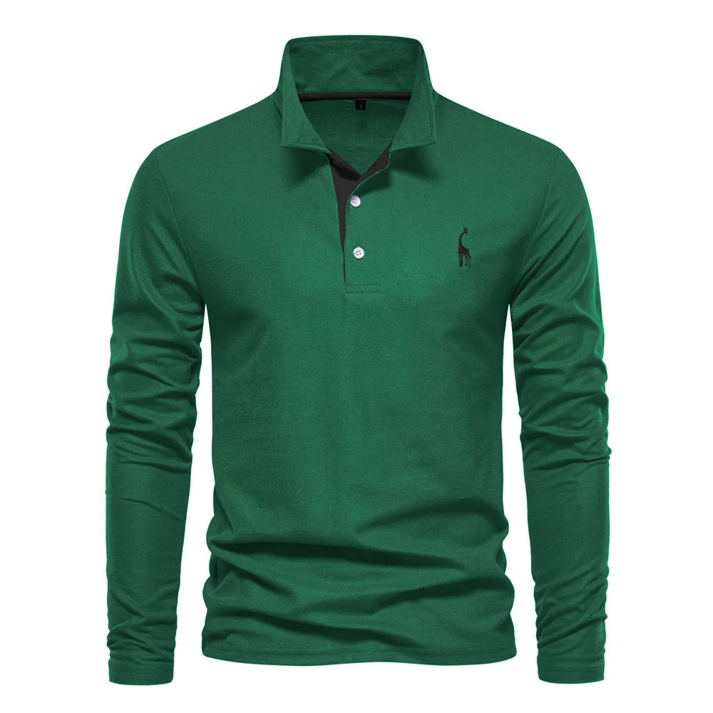 Men’s Long Sleeve Polo Shirt | Designer