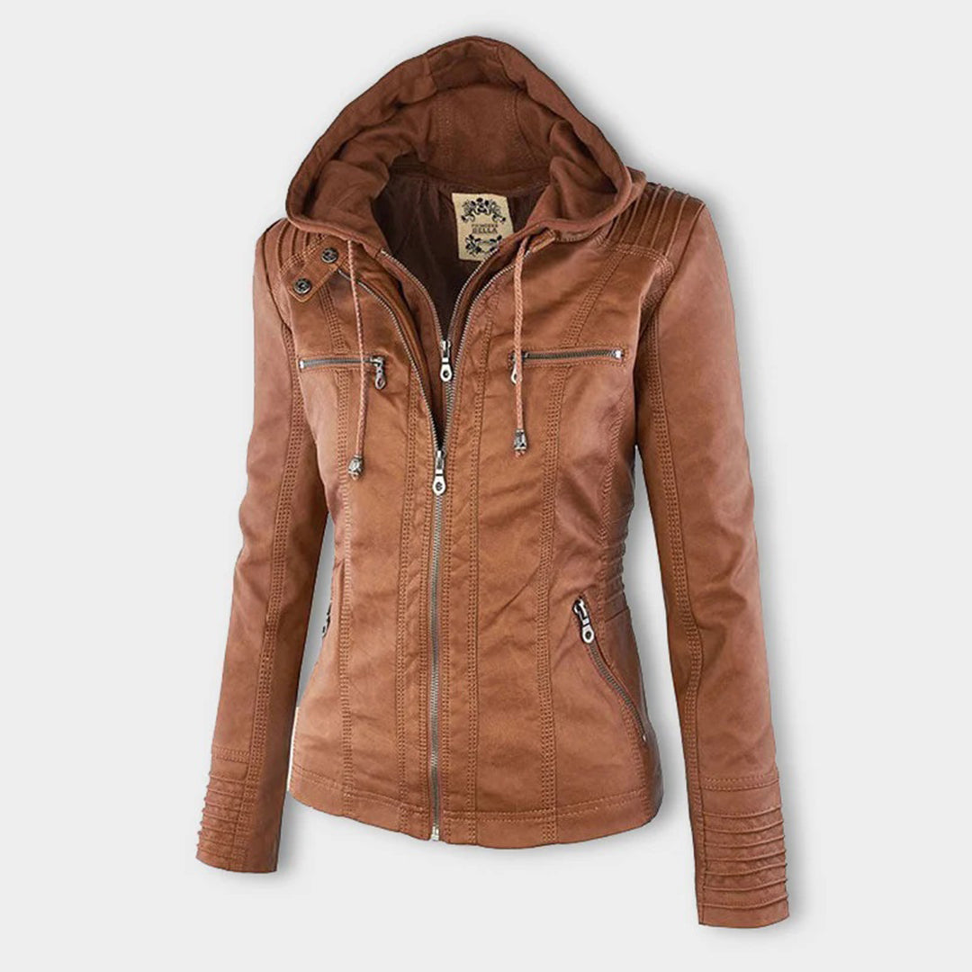 Women’s Hooded Moto Jacket | Winter