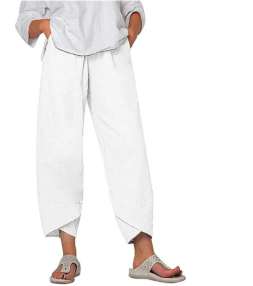Women’s High-Waisted Palazzo Trousers | Cropped