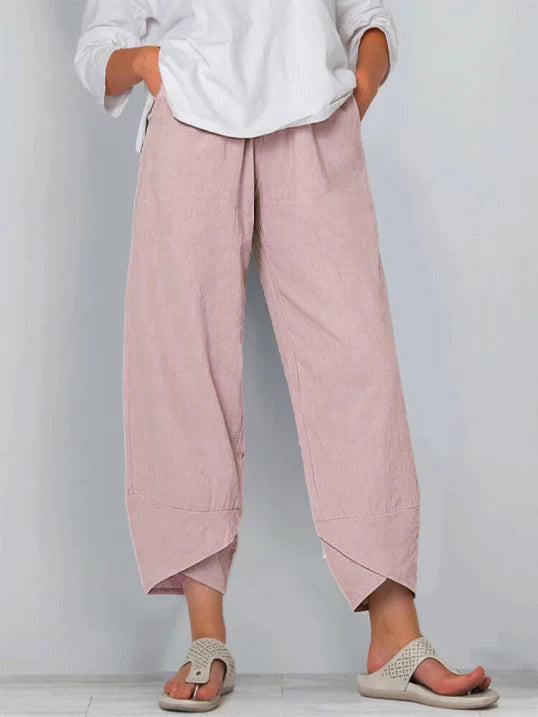 Women’s High-Waisted Palazzo Trousers | Cropped