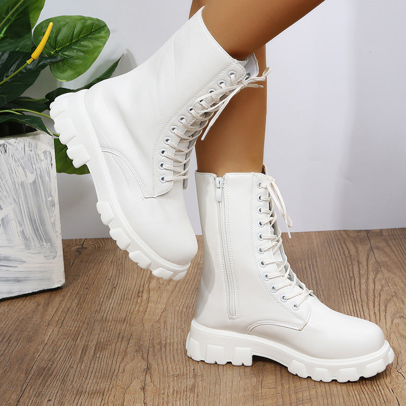 Women’s Platform Lace-Up Boots | Winter