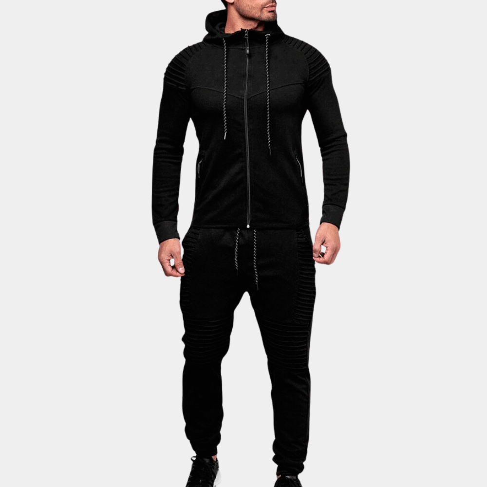 Men’s Ribbed Tracksuit | Hooded