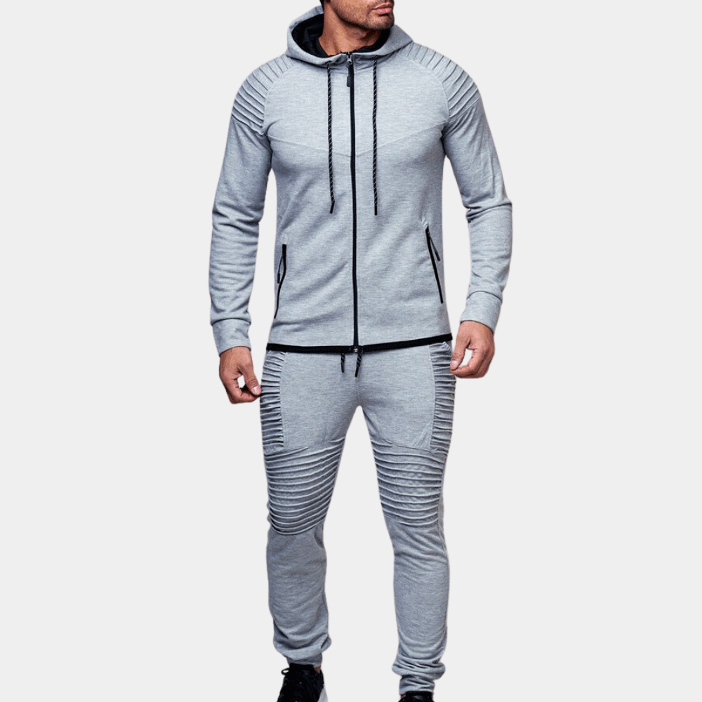 Men’s Ribbed Tracksuit | Hooded
