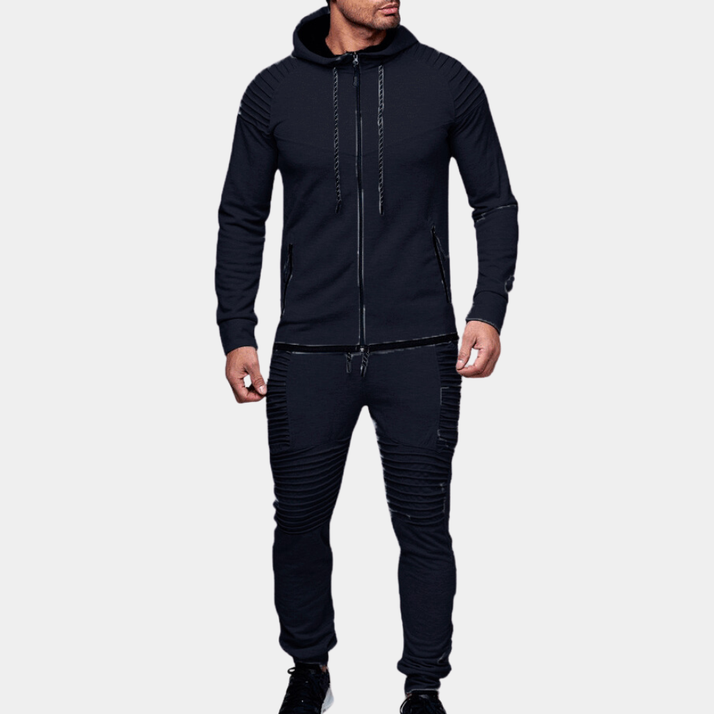 Men’s Ribbed Tracksuit | Hooded
