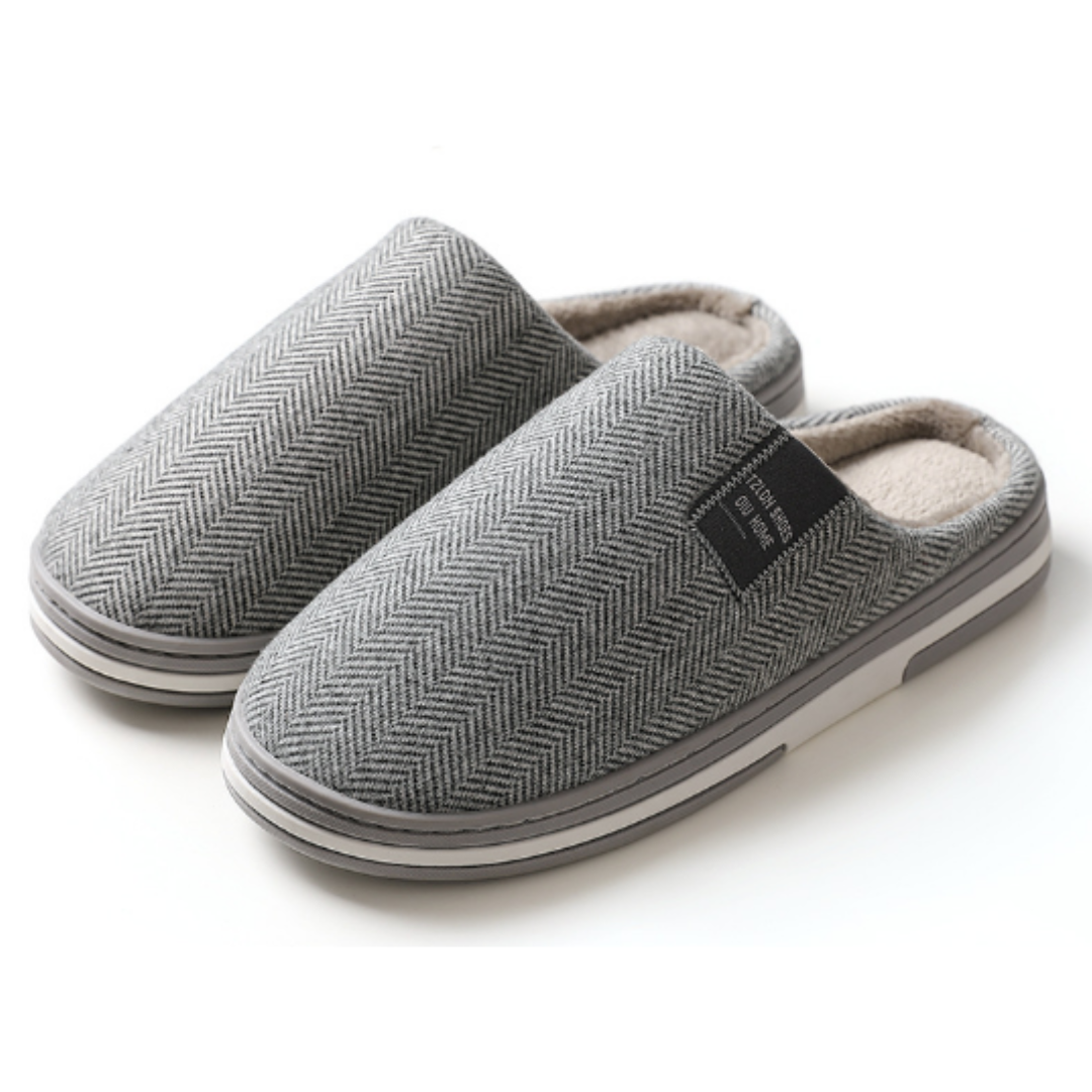 Men’s Warm House Slippers | Slip-On