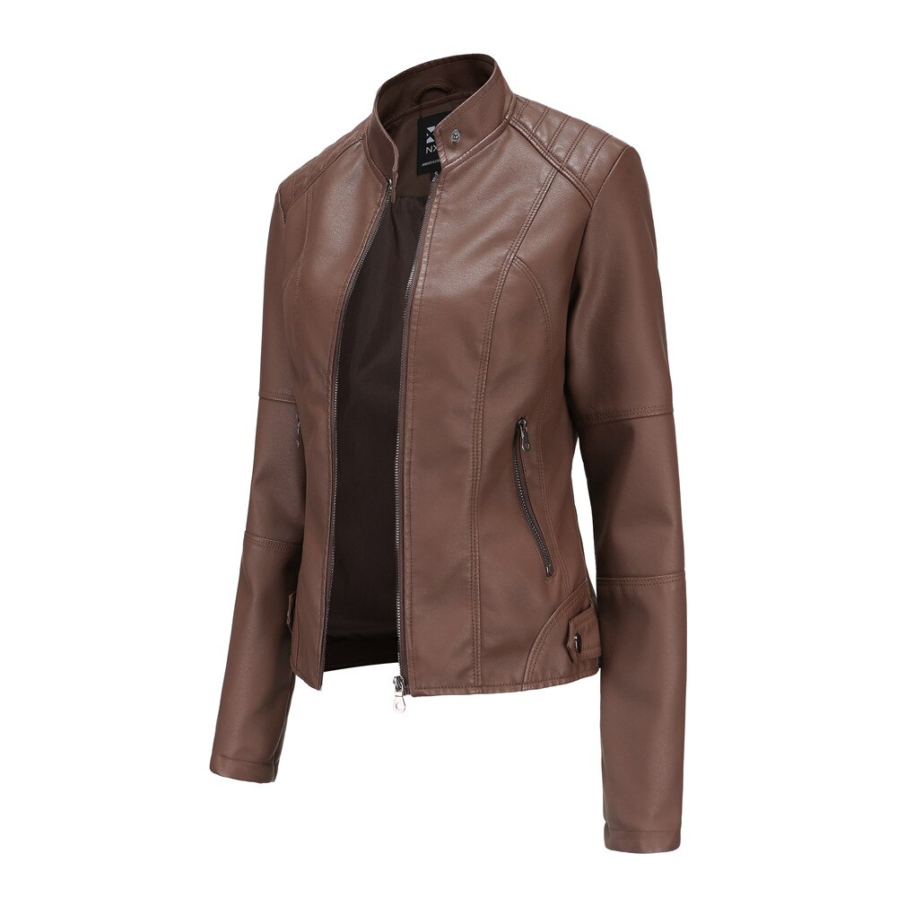 Women's Leather Jacket Winter