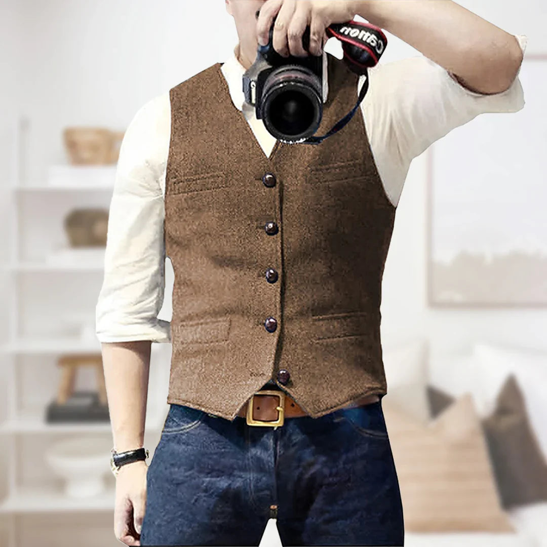 Men’s Longline Knit Waistcoat | Casual