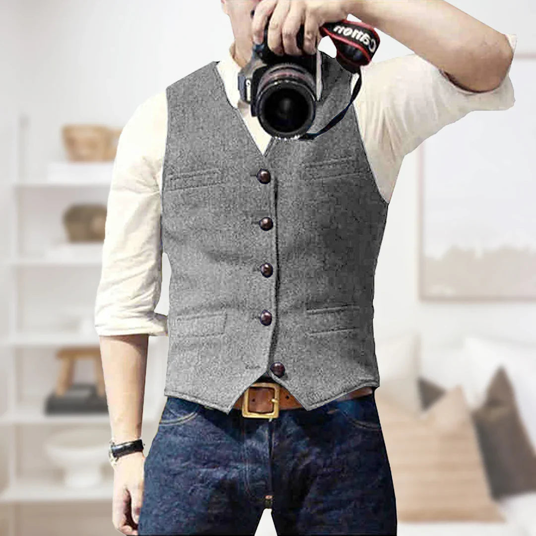 Men’s Longline Knit Waistcoat | Casual