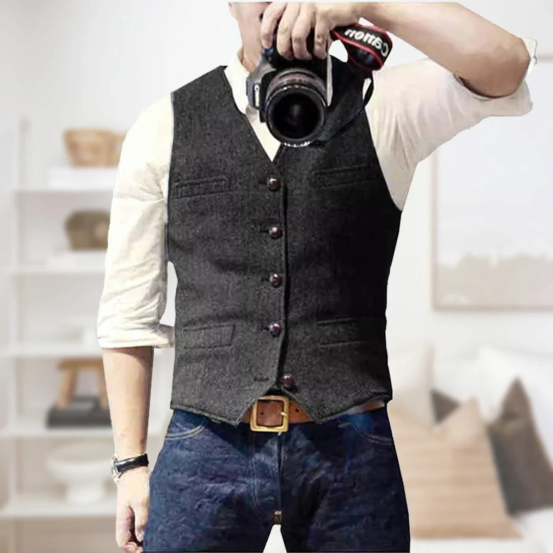 Men’s Longline Knit Waistcoat | Casual
