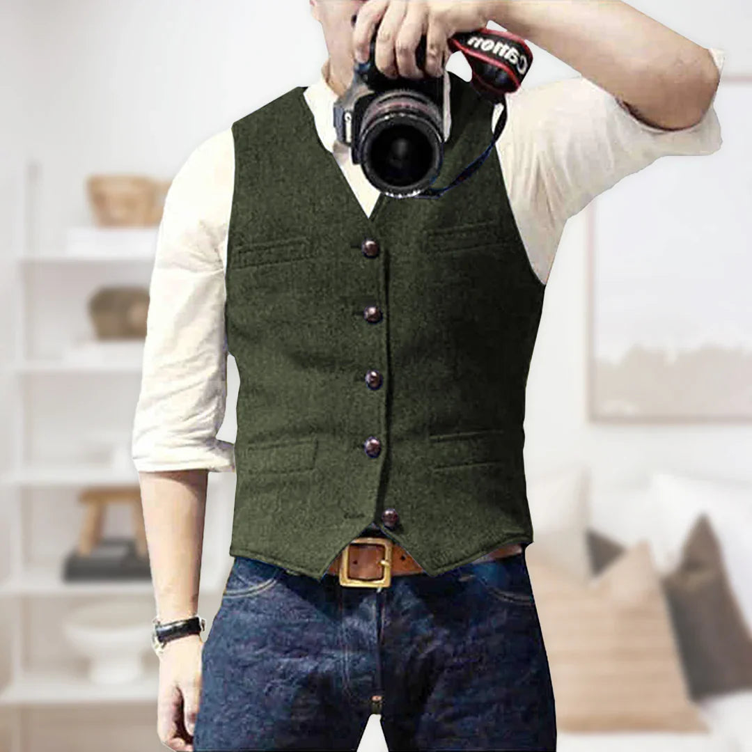 Men’s Longline Knit Waistcoat | Casual