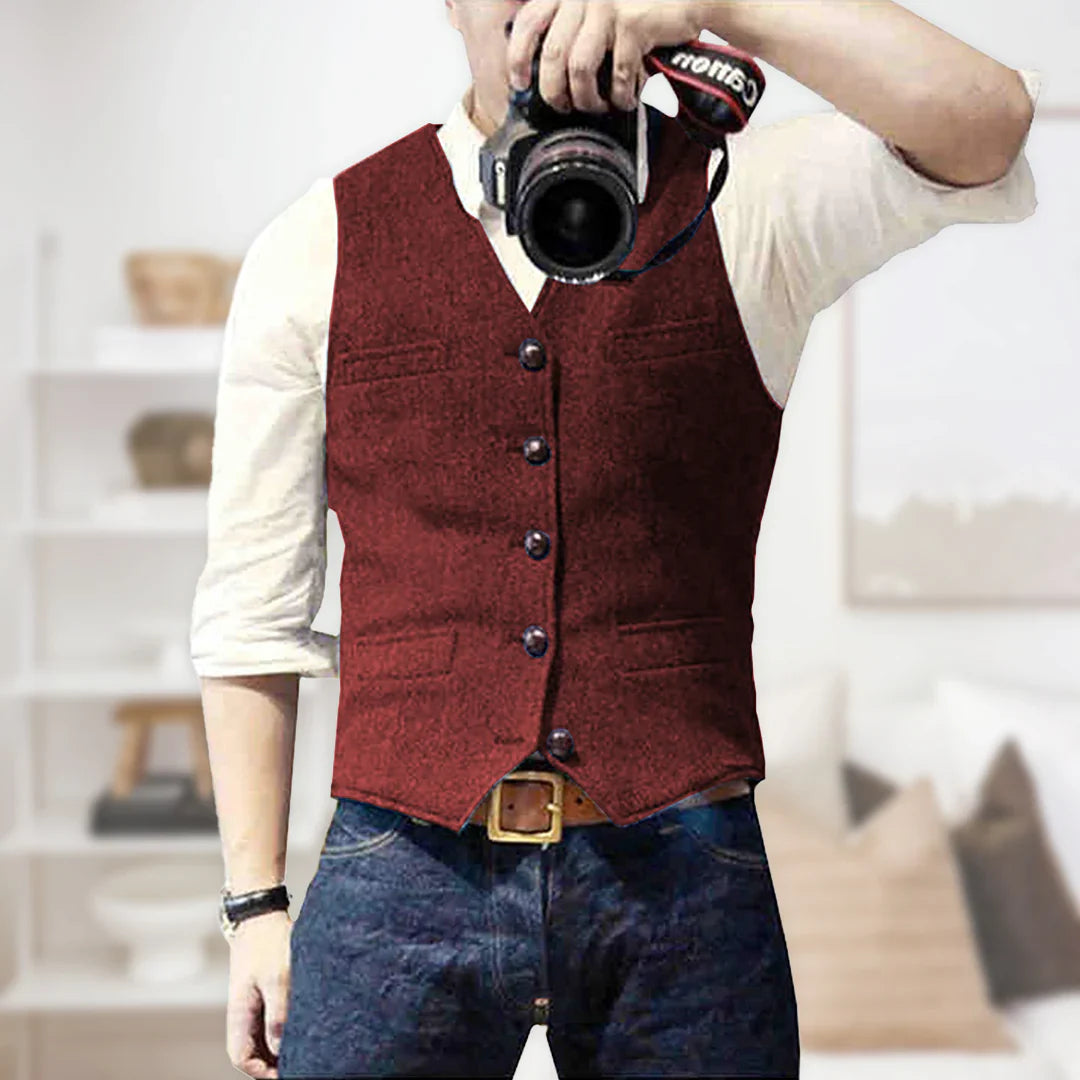 Men’s Longline Knit Waistcoat | Casual