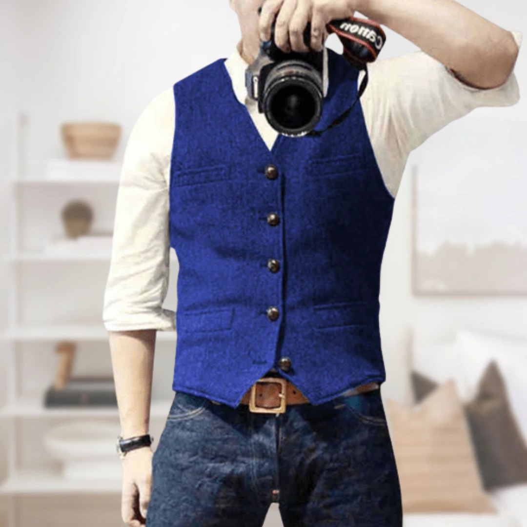 Men’s Longline Knit Waistcoat | Casual