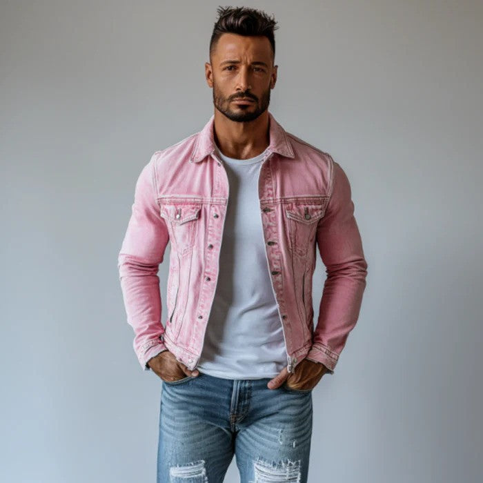 Men’s Denim Jacket | Spring Waist