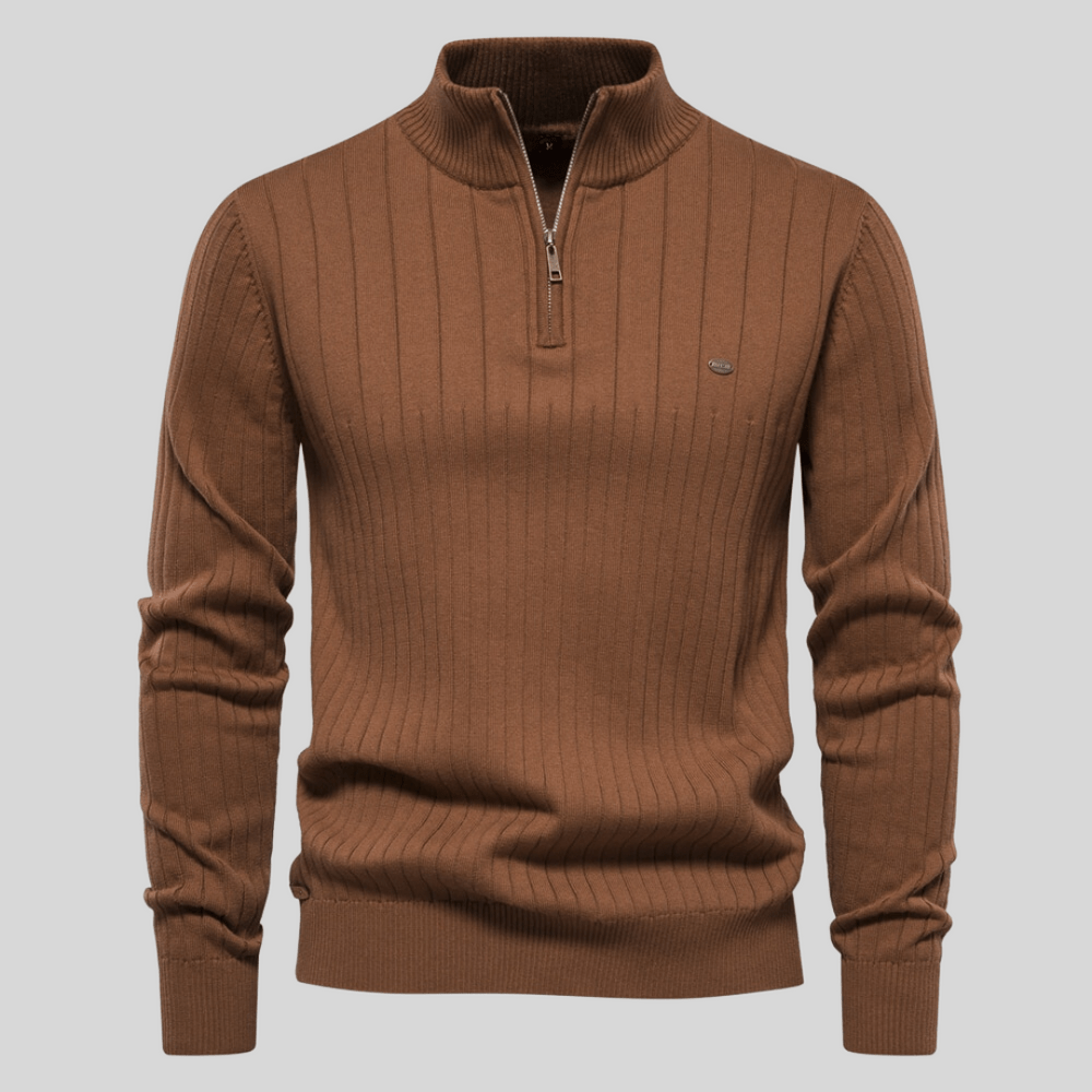 Men’s Knit Half Zip Jumper | Long