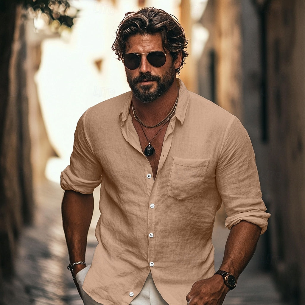 Men’s Casual Button-Up Shirt | Vintage