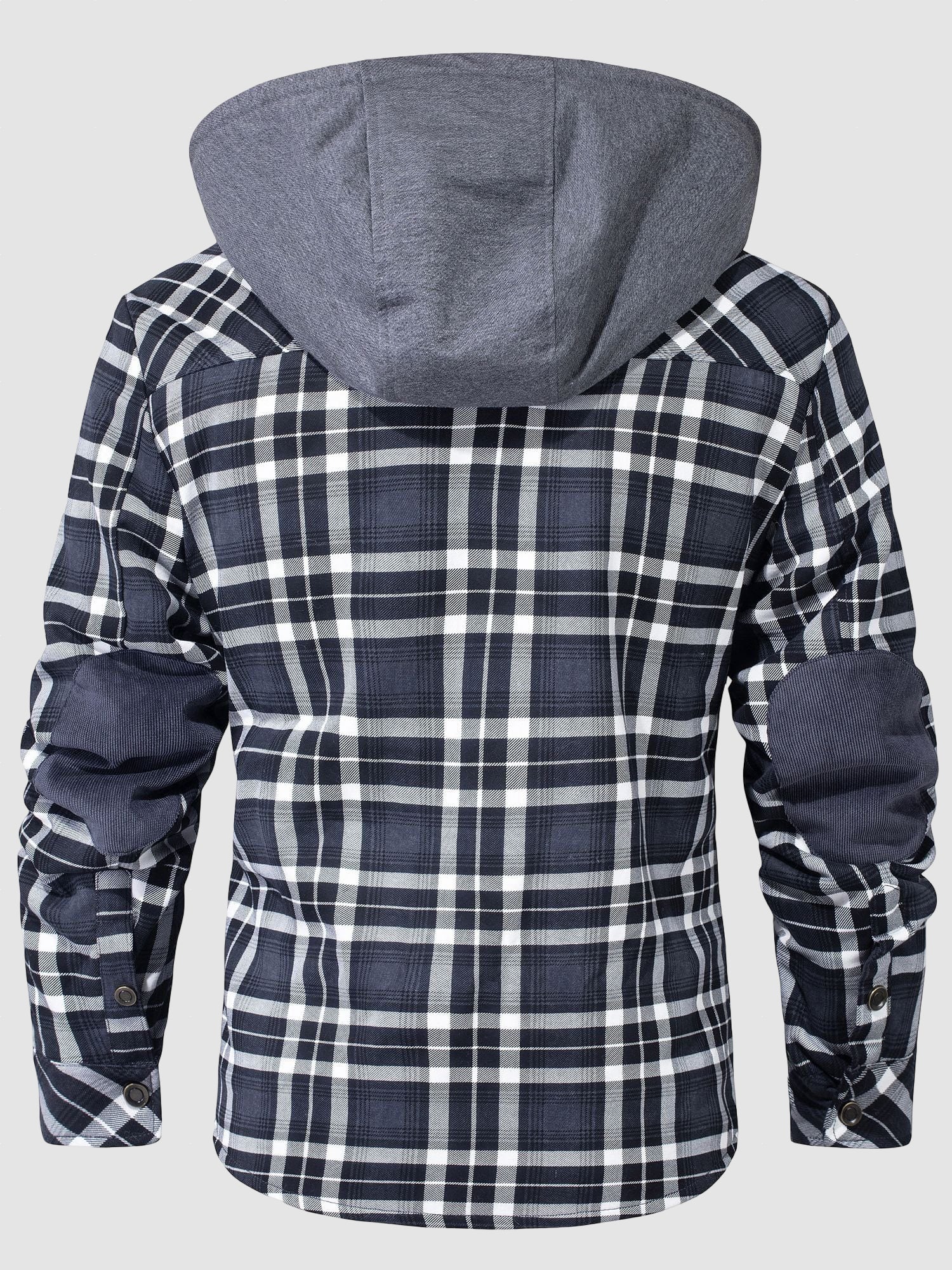 Men’s Hooded Fleece Lined Shirt Jacket for Winter