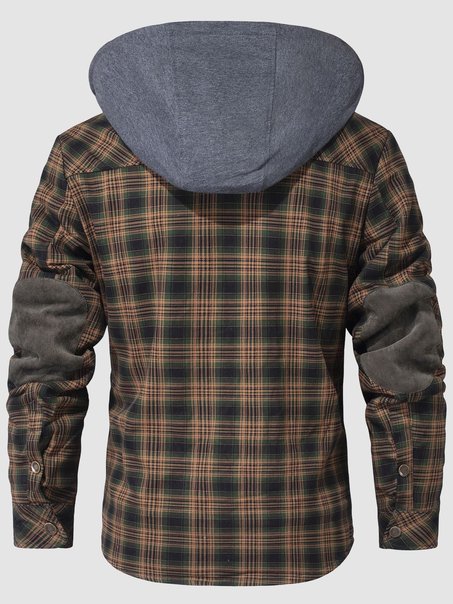 Men’s Hooded Fleece Lined Shirt Jacket for Winter