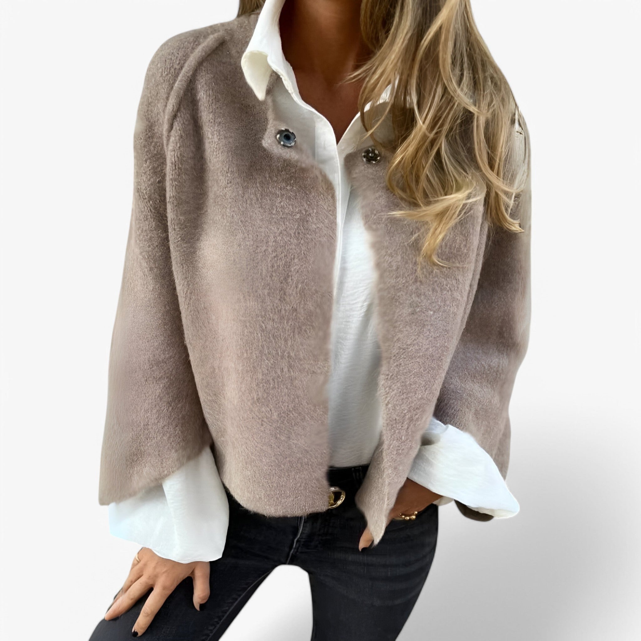 Women’s Wool Blend Short Jacket for Winter