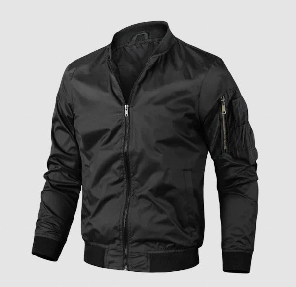 Men’s Lightweight Bomber Jacket | Casual Nylon Jacket for Spring