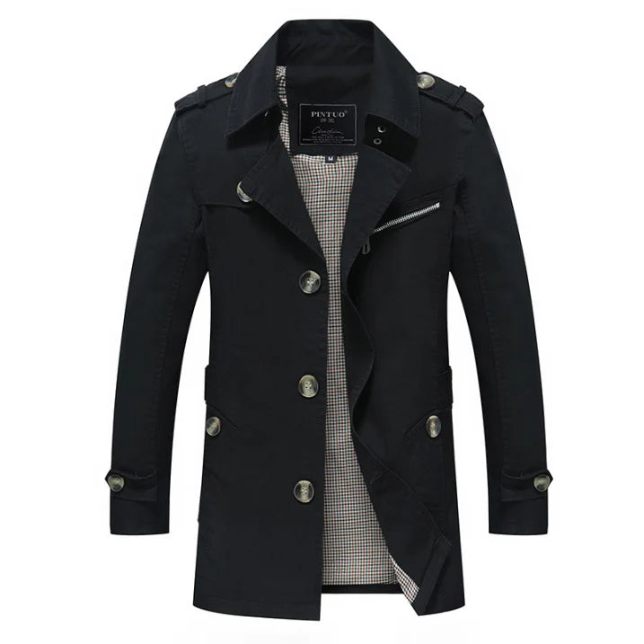 Men’s Stylish Trench Coat | Lightweight
