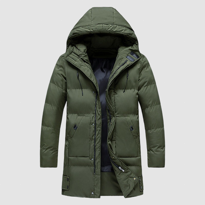 Men’s Long Down Puffer Coat for Winter