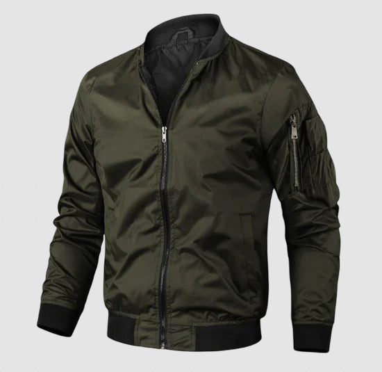 Men’s Lightweight Bomber Jacket | Casual Nylon Jacket for Spring
