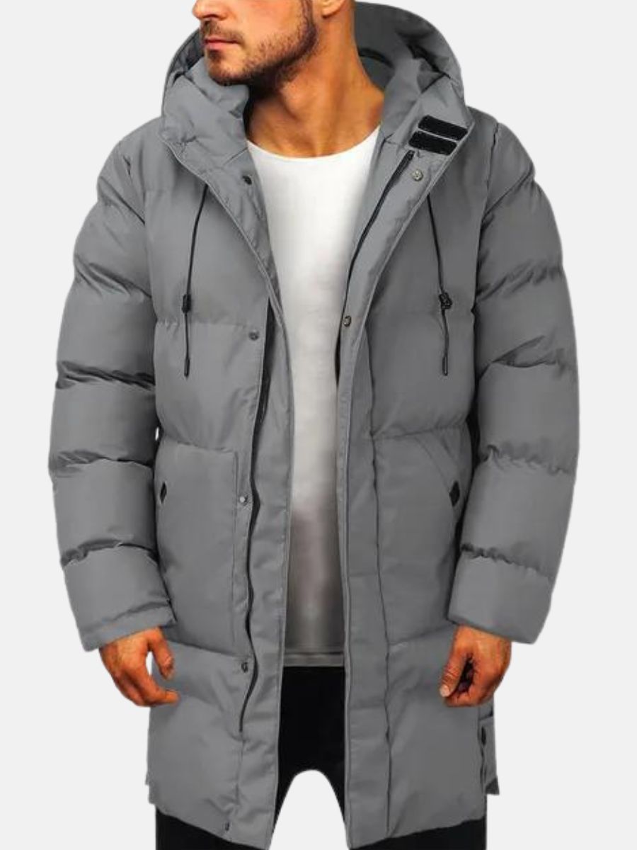 Men's Extended Waterproof Winter Coat with Hood 9J2K5N