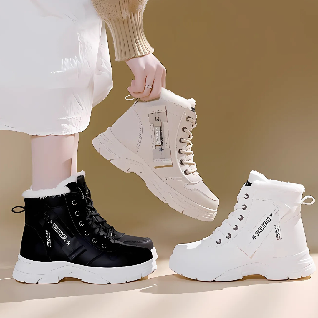 Women’s Leather Lined Ankle Boots for Winter