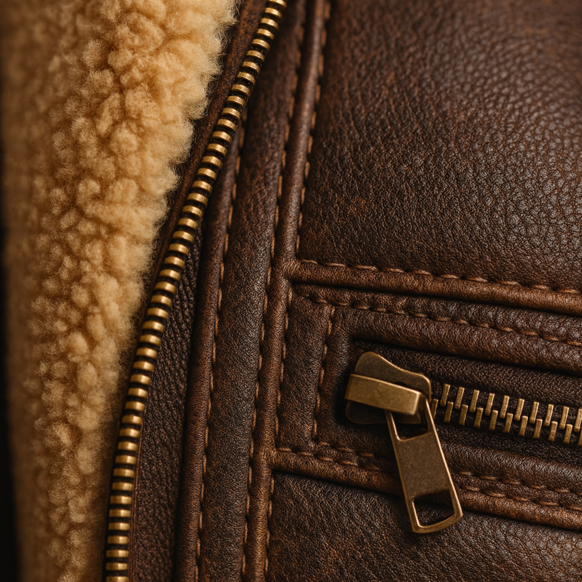 Men’s Winter Leather Jacket | Insulated Shearling Jacket for Winter