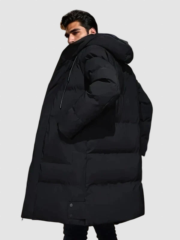 Men’s Long Down Puffer Coat for Winter