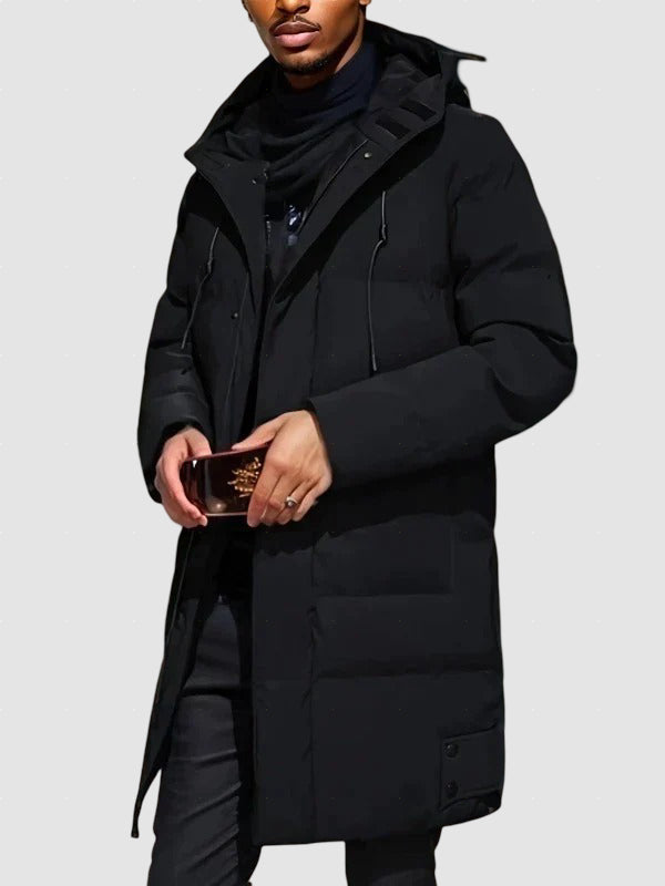Men’s Long Down Puffer Coat for Winter