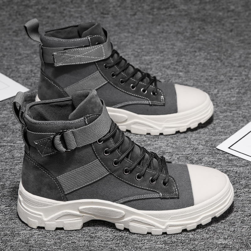 Men’s High Top Sneakers in Leather for Winter