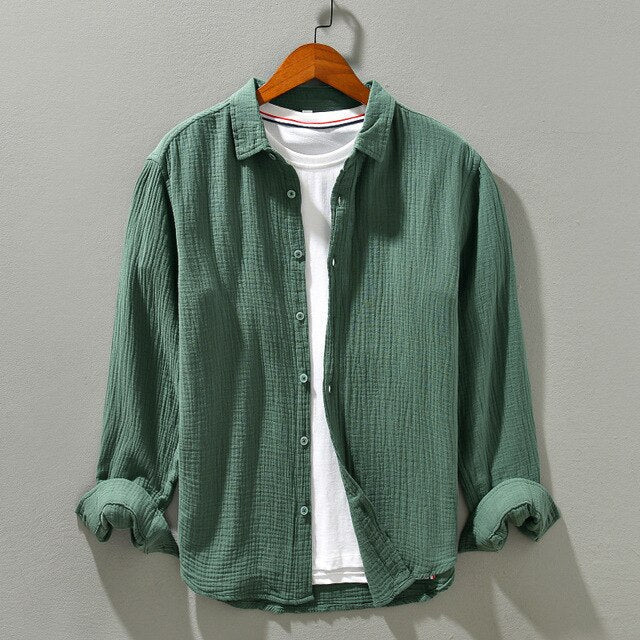 Men's Casual Cotton Shirt | Oversized