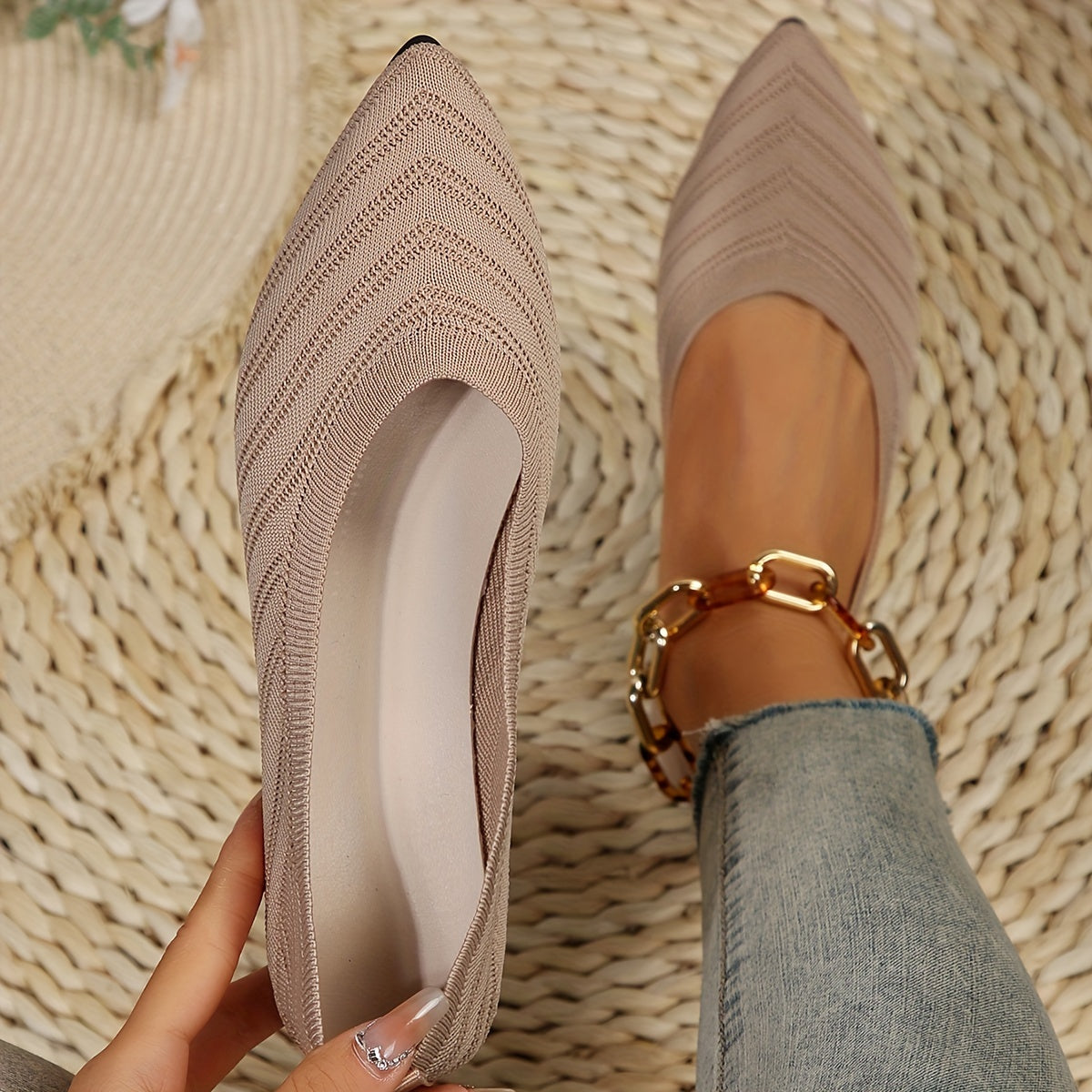 Women's Pointed Shoes Ballerinas | Slip On