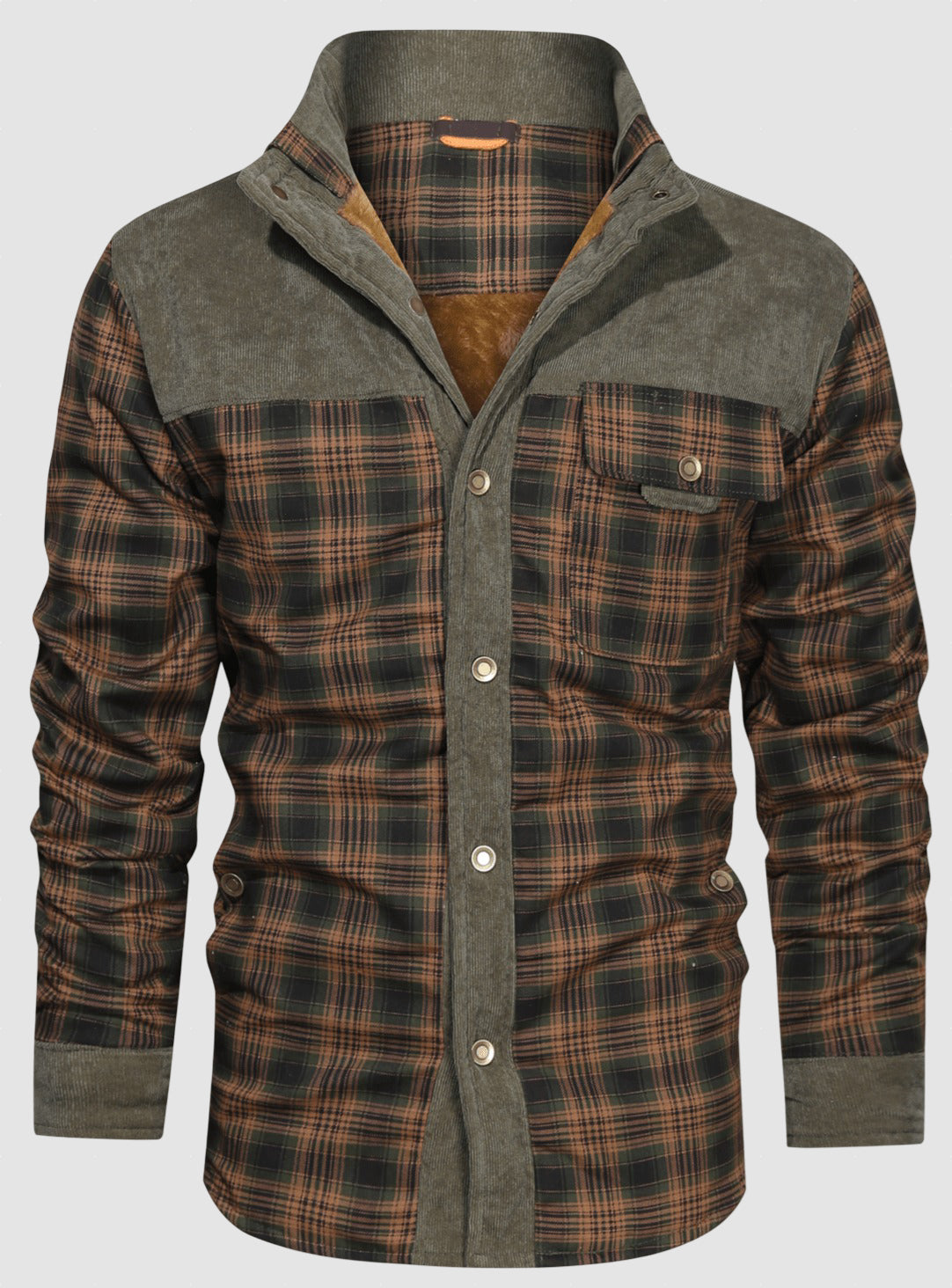 Men’s Fleece Lined Shirt Jacket for Winter