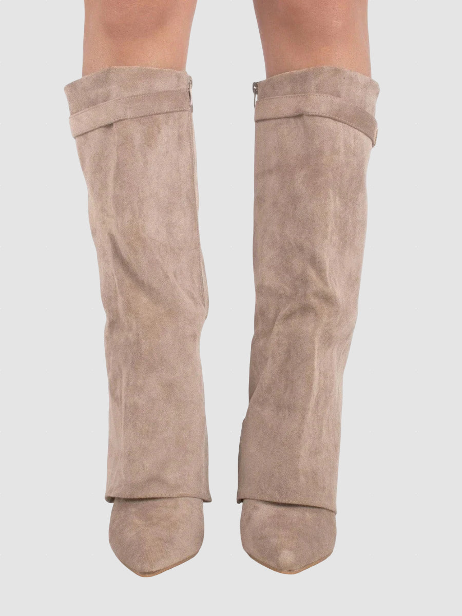 Women’s Suede Knee-High Boots | Winter Comfort Footwear