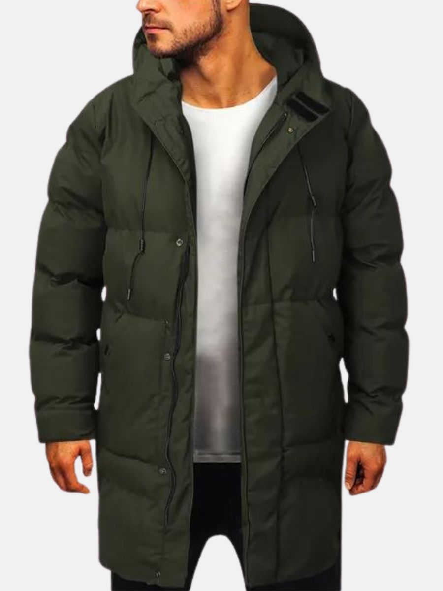 Men's Extended Waterproof Winter Coat with Hood 9J2K5N